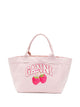 Ganni Logo-Patch Raspberry-Print Tote Bag