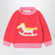 Bobo Choses Red Cotton Rocking Horse Sweater