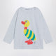 Bobo Choses Light Grey Cotton Sweater