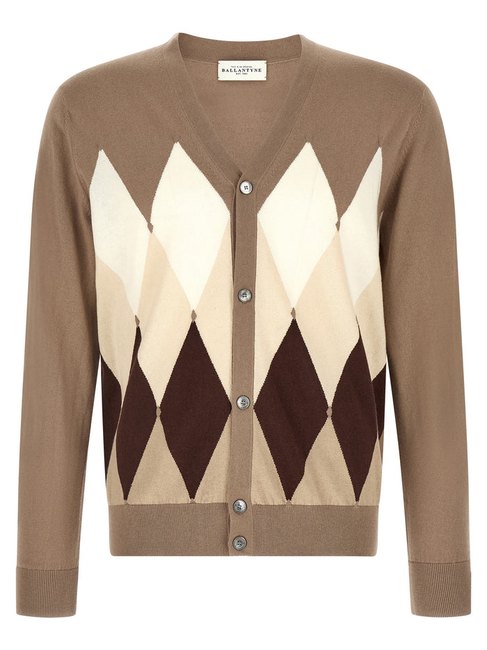 Ballantyne Cardigan Argyle