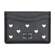 Ganni Bou Hearts Studs Card Holder - - Synthetic - Black