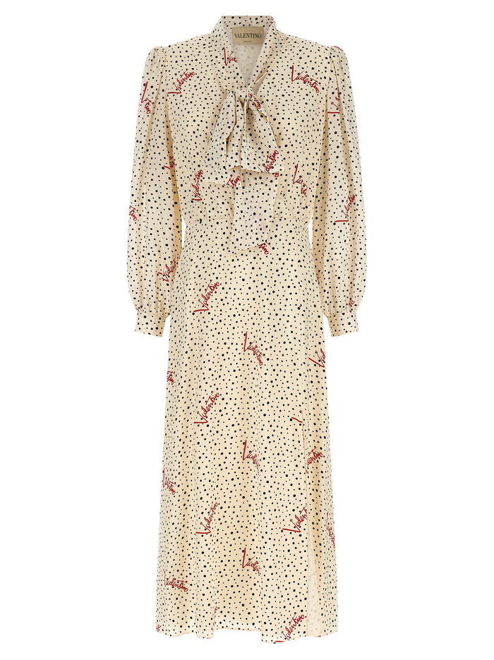 Valentino Garavani Valentino Garavani 'Bollicine' Print Dress