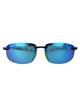 Maui Jim Blue Hookipa Ultra Af Mtt Drk Blu W/Ylw Acetate Sunglasses