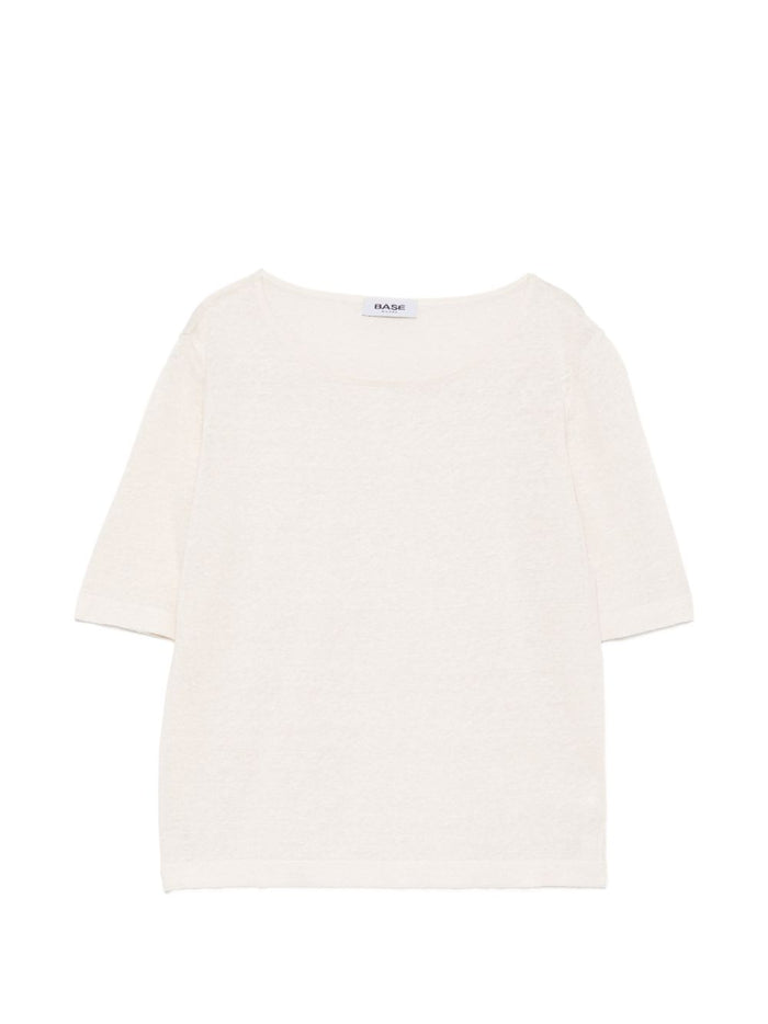 Base Milano Linen And Cotton Blend Sweater