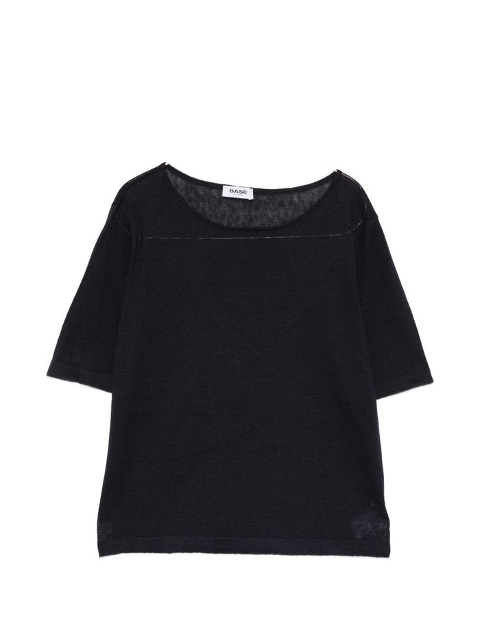 Base Milano Linen And Cotton Blend Sweater