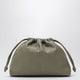 The Frankie Shop Morgan Small Faux Leather Pouch In Sage