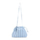 The Frankie Shop Blue Multi Stripe Morgan Small Pouch