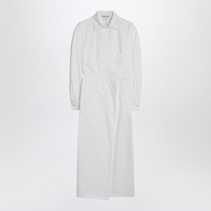 Max Mara White Shirt Dress In Cotton Twill