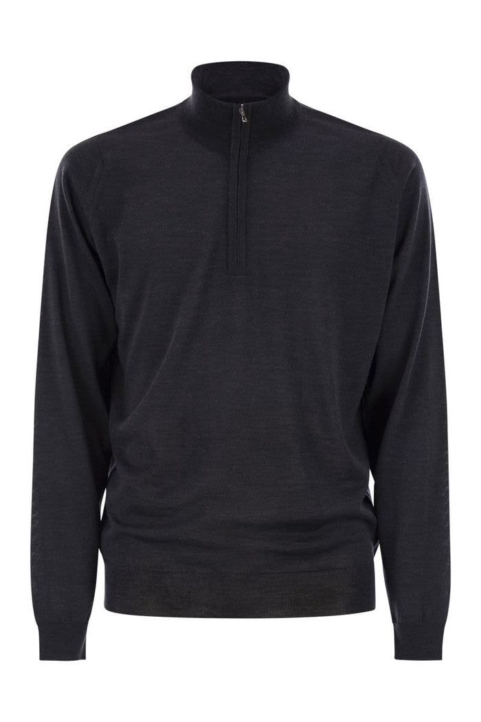 John Smedley Barrow - High-Neck Jumper With Half Zip