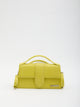 Jacquemus Le Grand Tophandle Bag In Acid Green Leather
