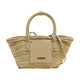 Jacquemus Mini Soli Basket Bag In Raffia