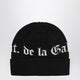 Gallery Dept. Black Wool Beanie With Logo Intarsia