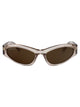 Balenciaga Sunglasses Bb0387s 004 Beige Beige Brown 58/19/140