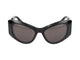 Balenciaga Sunglasses Bb0393s 005 Black Black Grey 57/21/145