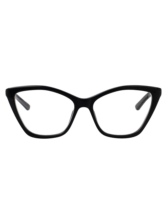 Balenciaga Black-Black-Transparent Acetate Glasses