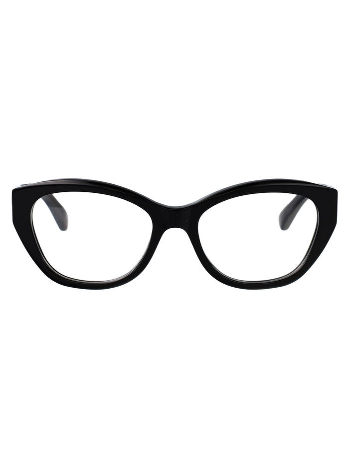Balenciaga Black-Black-Transparent Acetate Glasses
