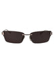 Balenciaga Ruthenium-Ruthenium-Grey Metal Sunglasses