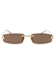 Balenciaga Gold-Gold-Pink Metal Sunglasses