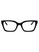 Balenciaga Black-Black-Transparent Acetate Glasses