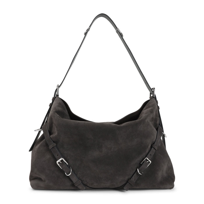 Givenchy Voyou Large Grey Calf Leather Shoulder Bag