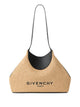 Givenchy Small Facet Tote Bag In Raffia