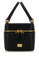Dolce & Gabbana Black Leather Sicily Cube Handbag