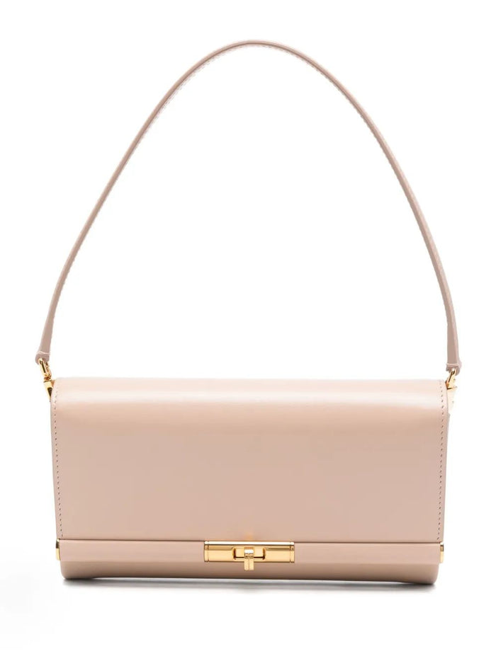 Dolce & Gabbana Powder Pink Leather Marlene Clutch