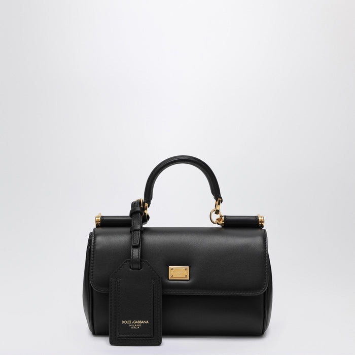 Dolce&Gabbana Mini My Sicily Handbag In Black Leather