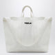 Tekla White Cotton Beach Bag