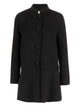Valentino High-Collar Button Wool Coat