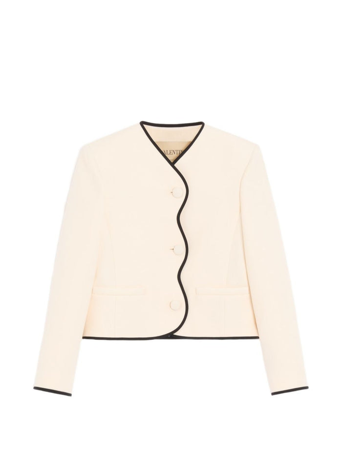 Valentino Wool And Silk Blend Jacket