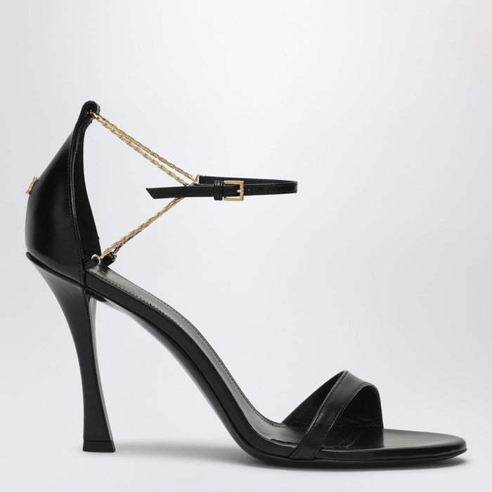 Givenchy 4G Liquid 95 Sandals In Black Leather