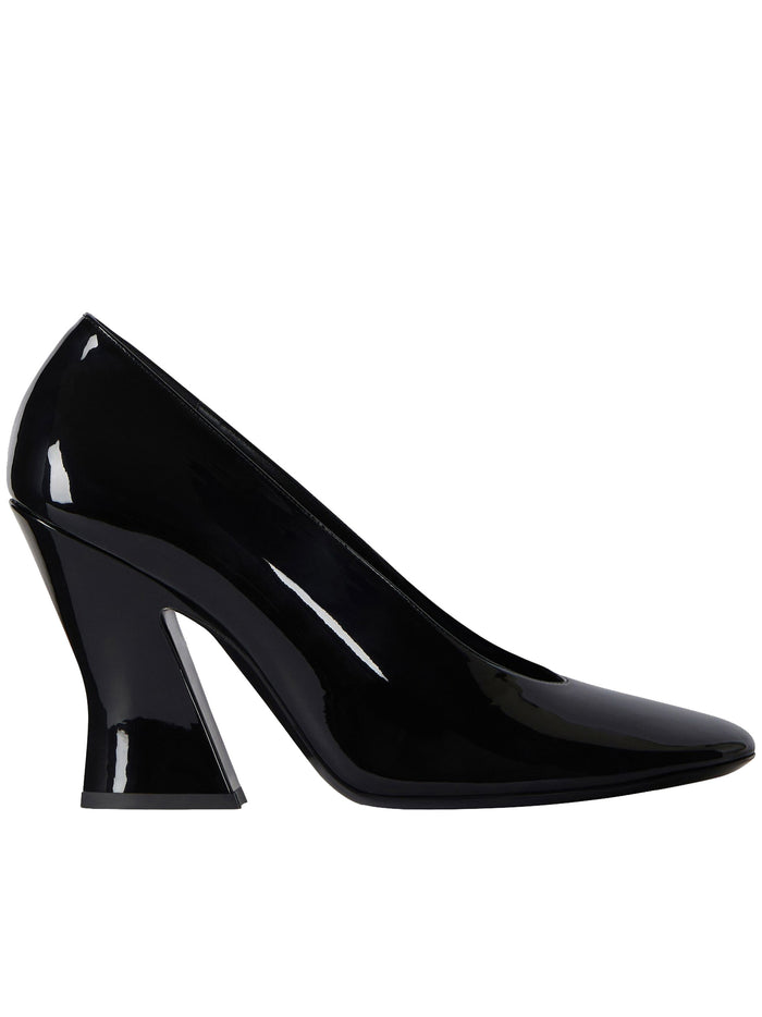 Givenchy Sculpted Black Painted Leather Pumps