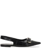 Givenchy Voyou Leather Slingback Ballets