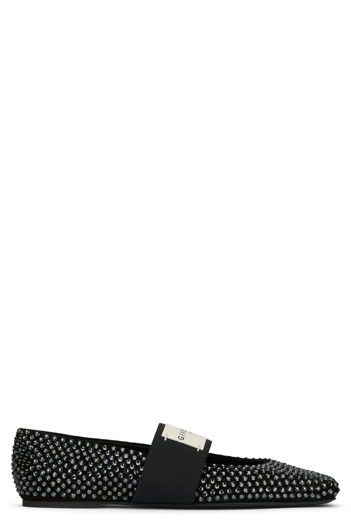 Givenchy Black Calf Leather Flats