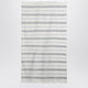 Tekla White Beach Towel With Striped Pattern