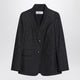 Max Mara Midnight Blue Jacket In Cotton Denim Effect