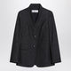 Max Mara Midnight Blue Jacket In Cotton Denim Effect