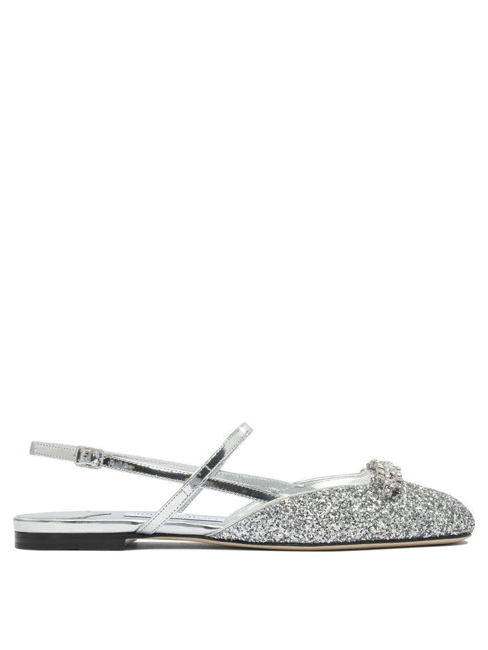 Jimmy Choo Silver Calf Sandals
