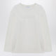Max Mara White Sweatshirt In Silk Blend