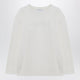 Max Mara White Sweatshirt In Silk Blend