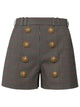 Balmain Hw 8 Btn Prince Of Wales Pleated Sh