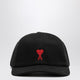Ami Paris Black Baseball Cap With Logo