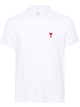 Ami Paris Ami De Coeur Cotton Polo Shirt