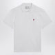 Ami Paris Ami De Coeur White Polo Shirt