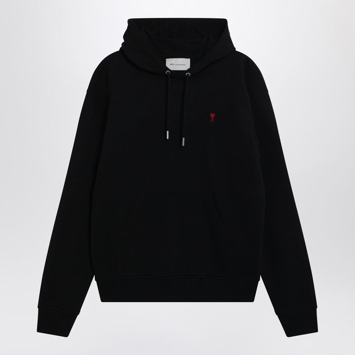 Ami Paris Black Ami De Coeur Hoodie
