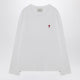 Ami Paris White Ami De Coeur Sweater