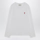 Ami Paris White Ami De Coeur Sweater