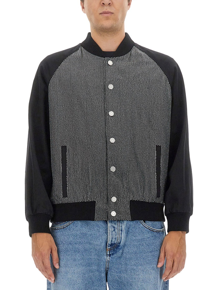 Balmain Bomber Jacket With Logo
