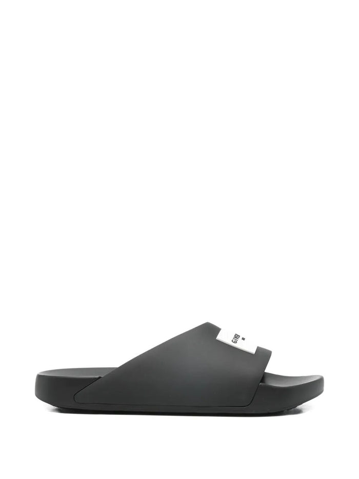 Givenchy Black Polyurethane Flats